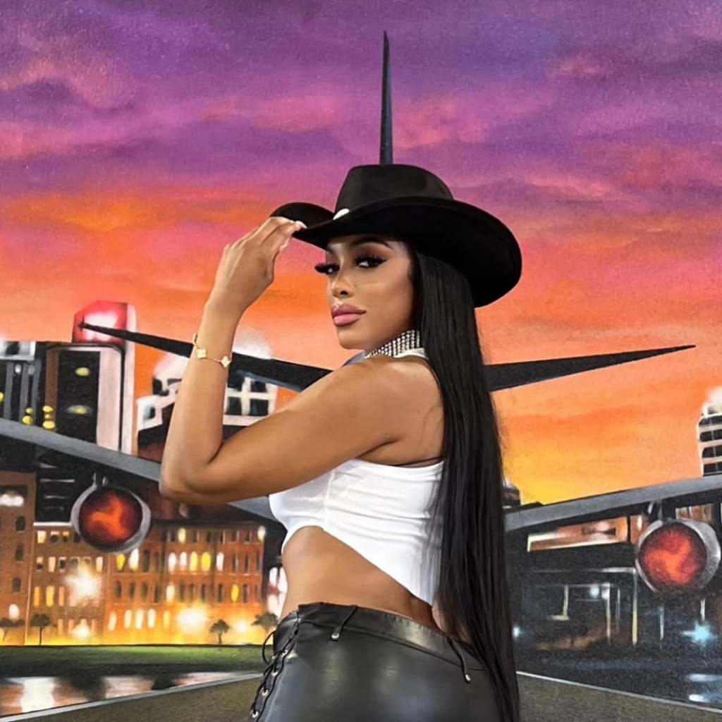 Porsha Williams in a cowgirl outfit